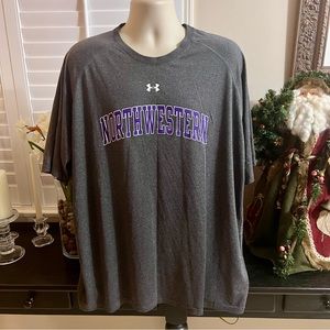 Under Armour Heat Gear Northwestern University Short Sleeve Tee Shirt